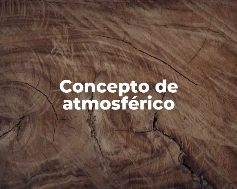 Concepto de atmosférico