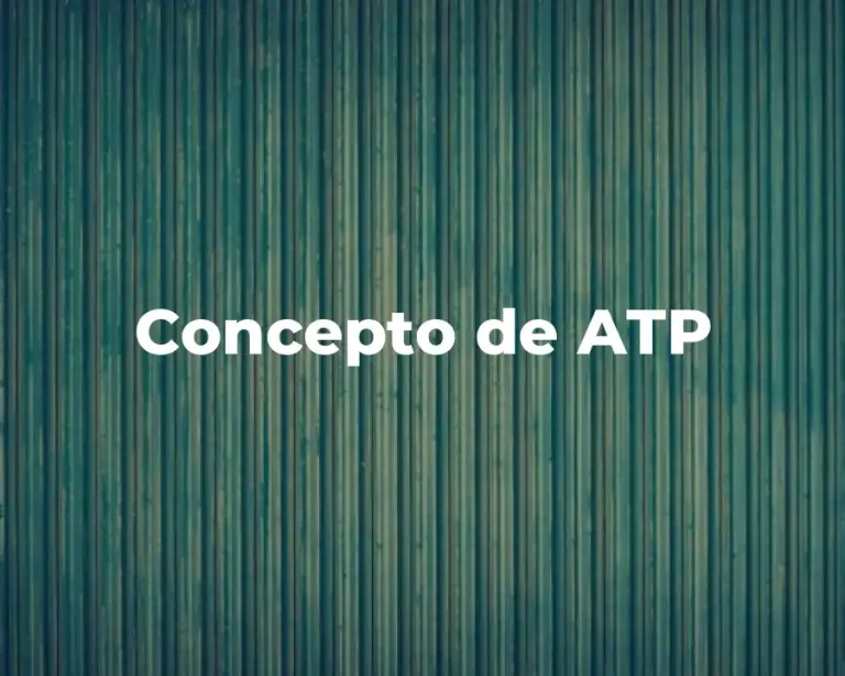 Concepto de ATP