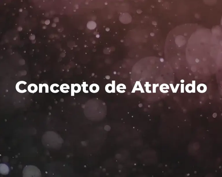 Concepto de Atrevido