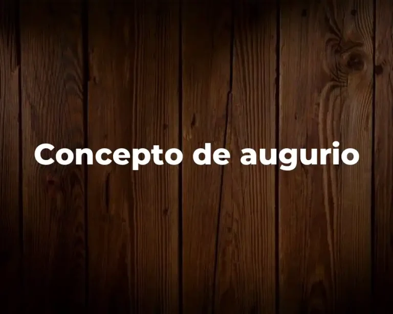 Concepto de augurio