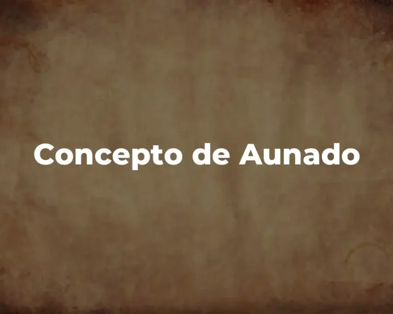 Concepto de Aunado