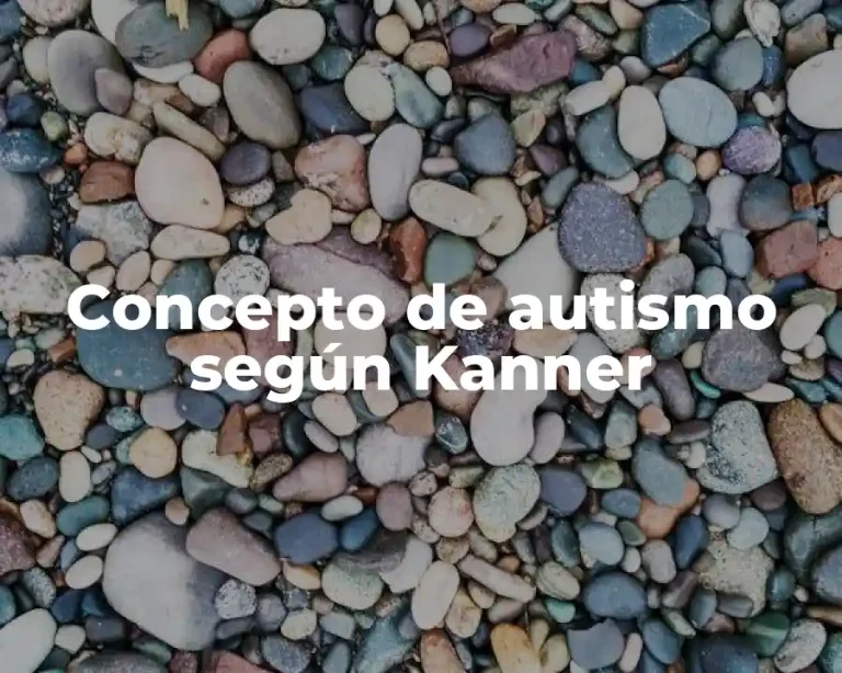 Concepto de autismo según Kanner