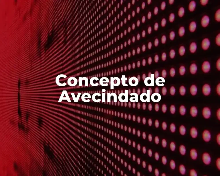 Concepto de Avecindado