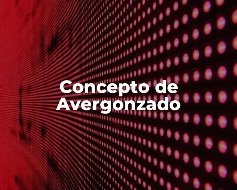 Concepto de Avergonzado