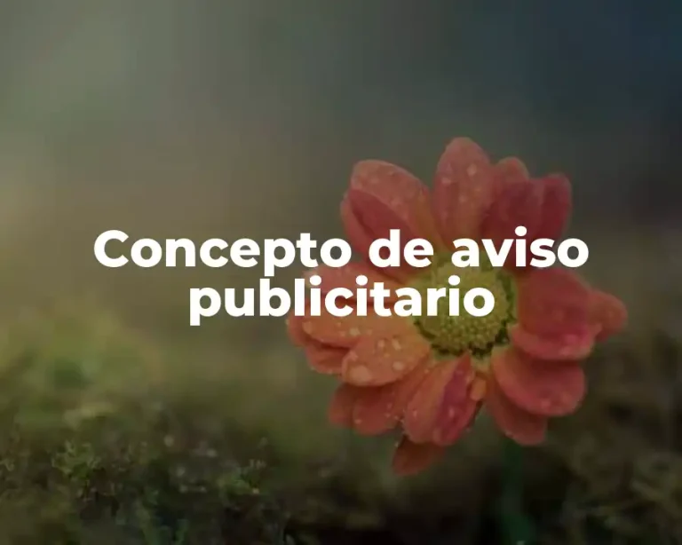 Concepto de aviso publicitario