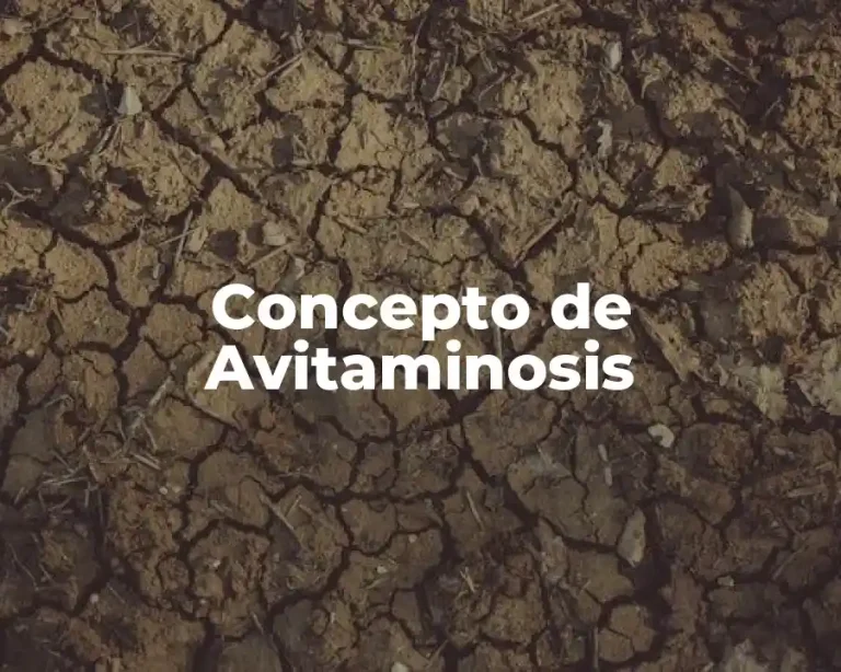 Concepto de Avitaminosis