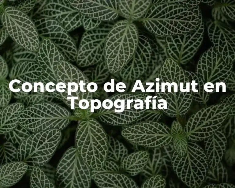 Concepto de Azimut en Topografía