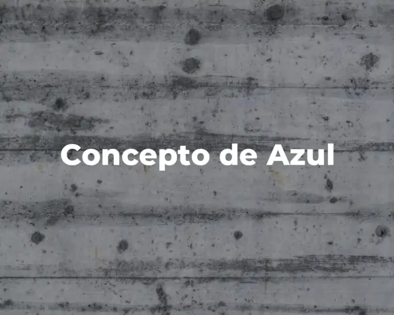 Concepto de Azul