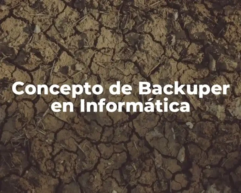 Concepto de Backuper en Informática