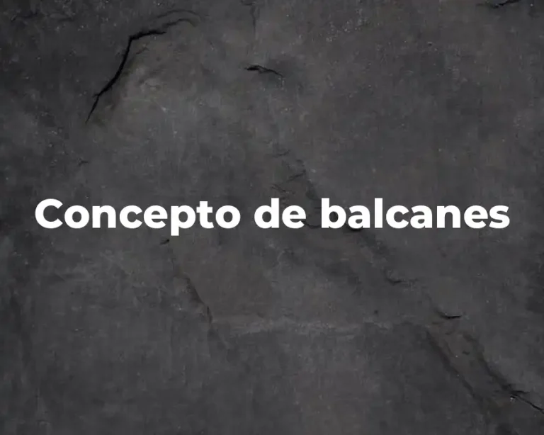 Concepto de balcanes