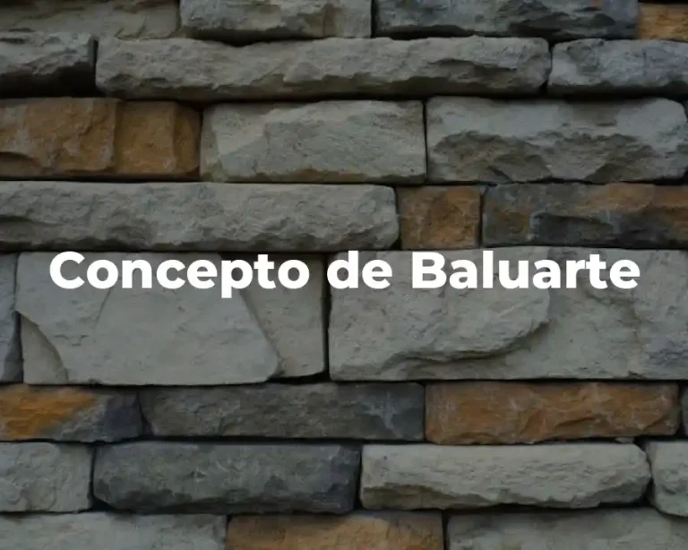 Concepto de Baluarte