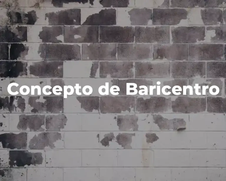 Concepto de Baricentro