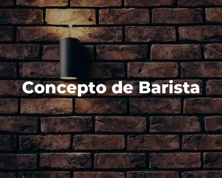 Concepto de Barista