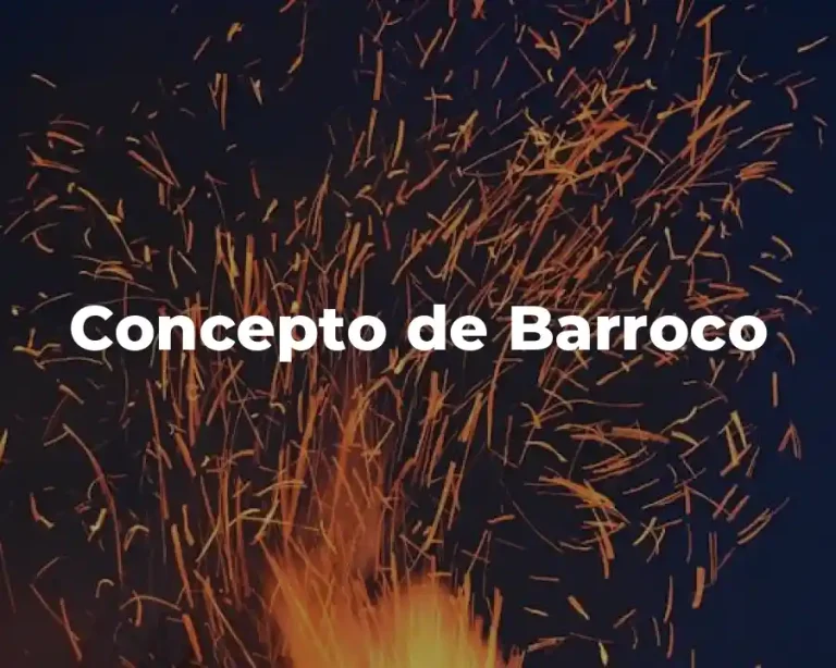 Concepto de Barroco