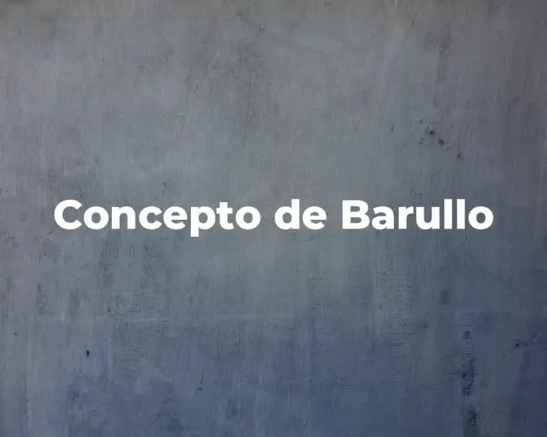 Concepto de Barullo