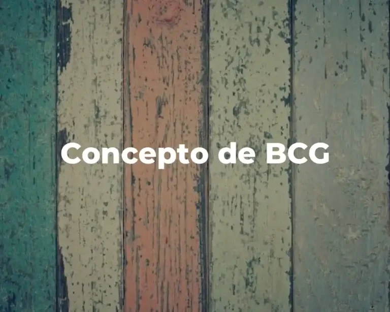 Concepto de BCG