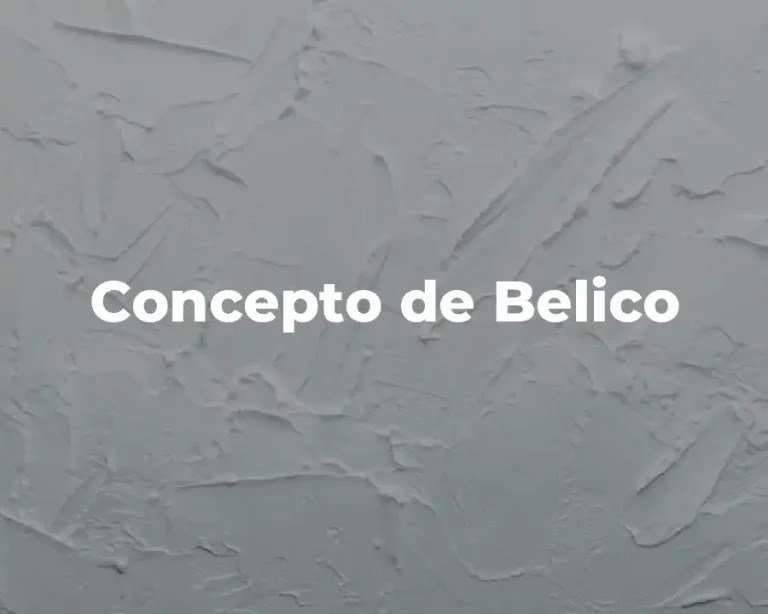 Concepto de Belico
