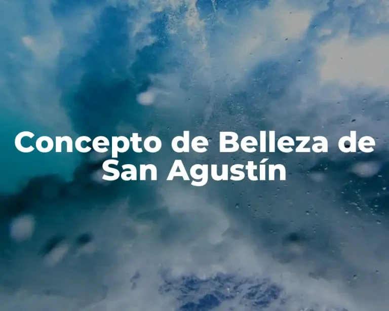 Concepto de Belleza de San Agustín