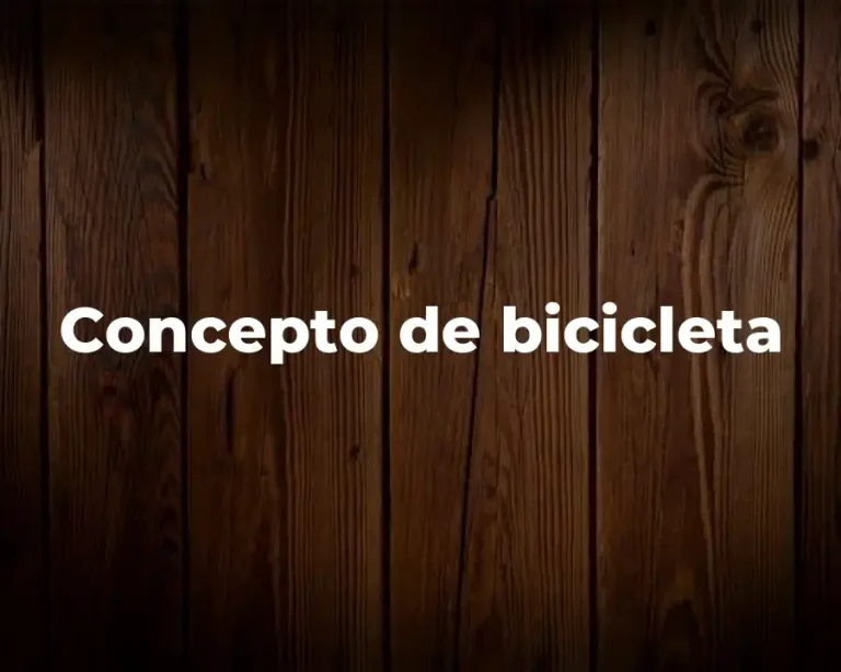 Concepto de bicicleta