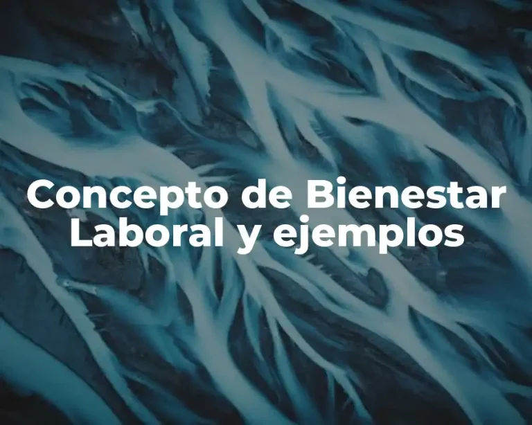 Concepto de Bienestar Laboral y ejemplos