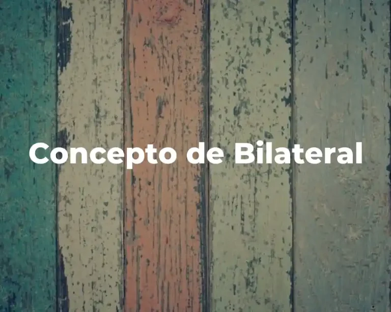 Concepto de Bilateral