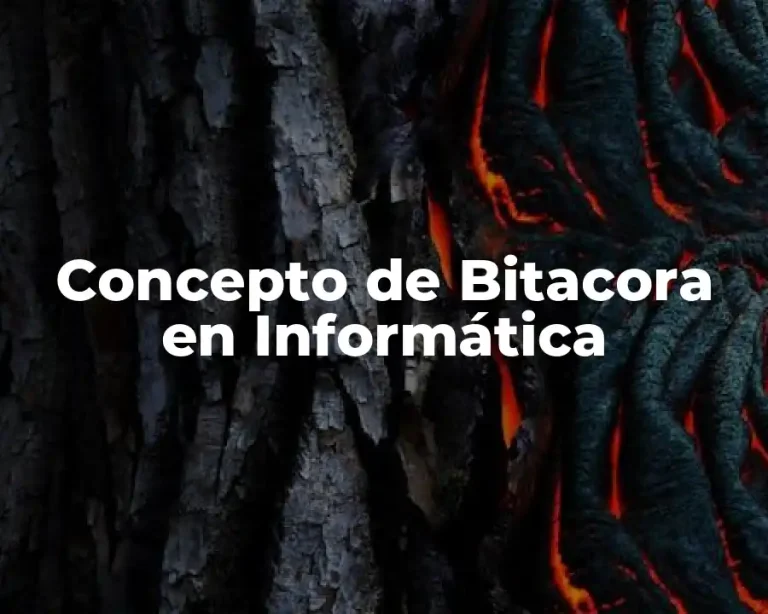 Concepto de Bitacora en Informática