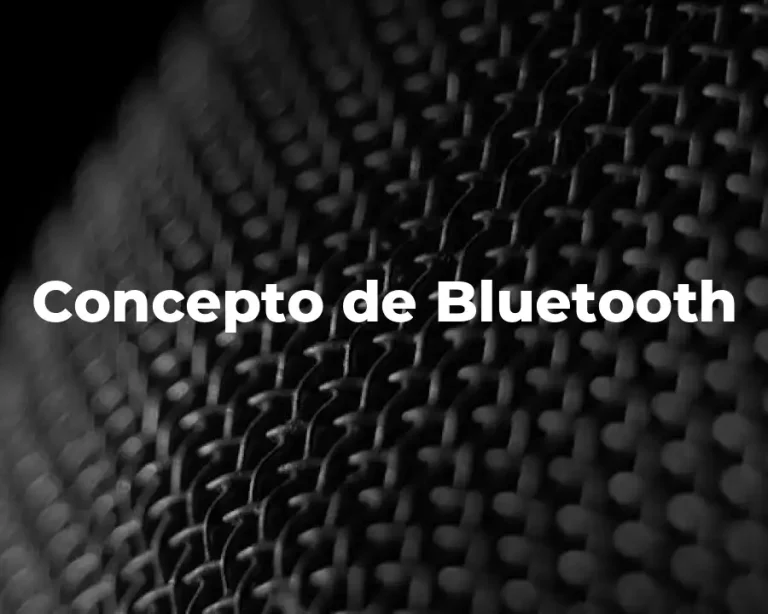 Concepto de Bluetooth