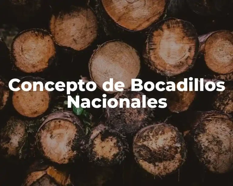 Concepto de Bocadillos Nacionales