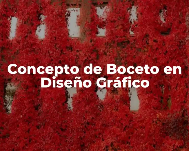 Concepto de Boceto en Diseño Gráfico