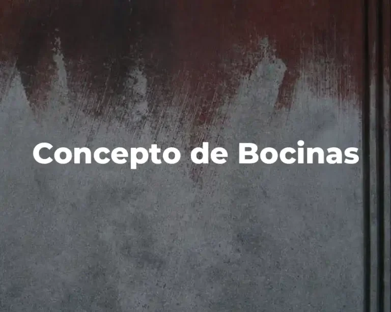 Concepto de Bocinas