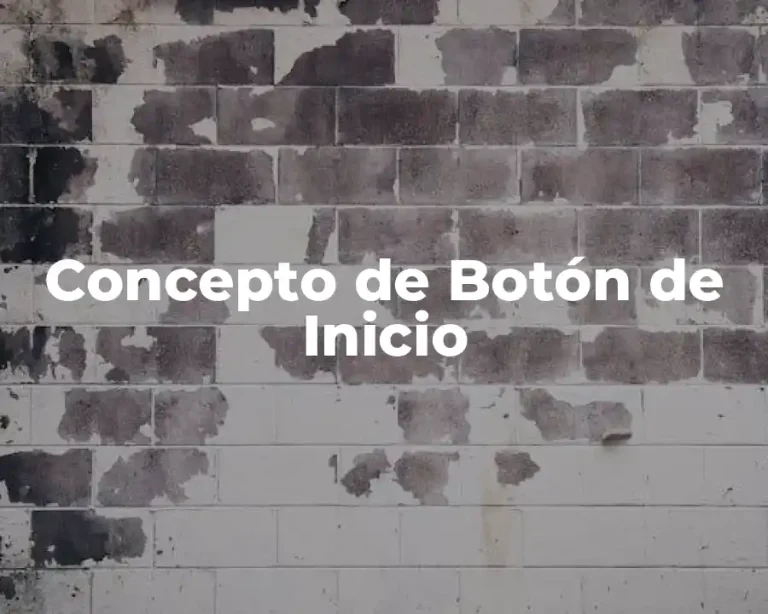 Concepto de Botón de Inicio