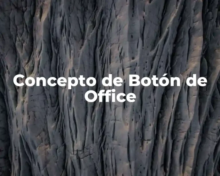Concepto de Botón de Office
