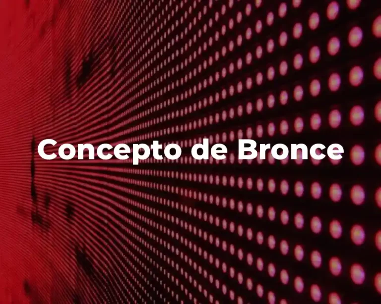 Concepto de Bronce