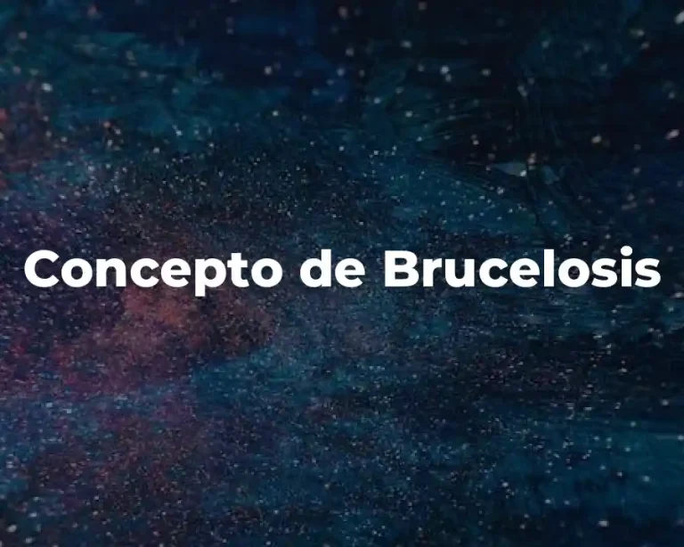 Concepto de Brucelosis