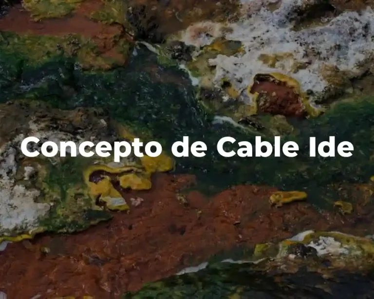 Concepto de Cable Ide
