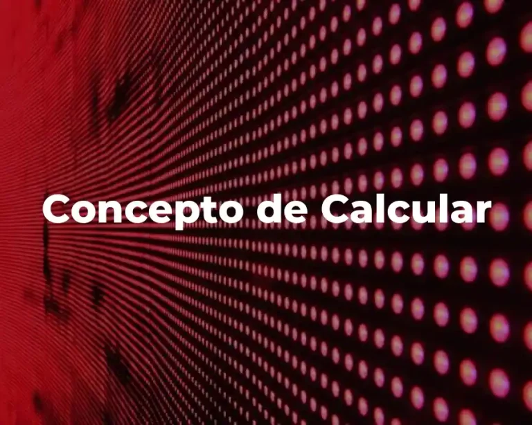 Concepto de Calcular