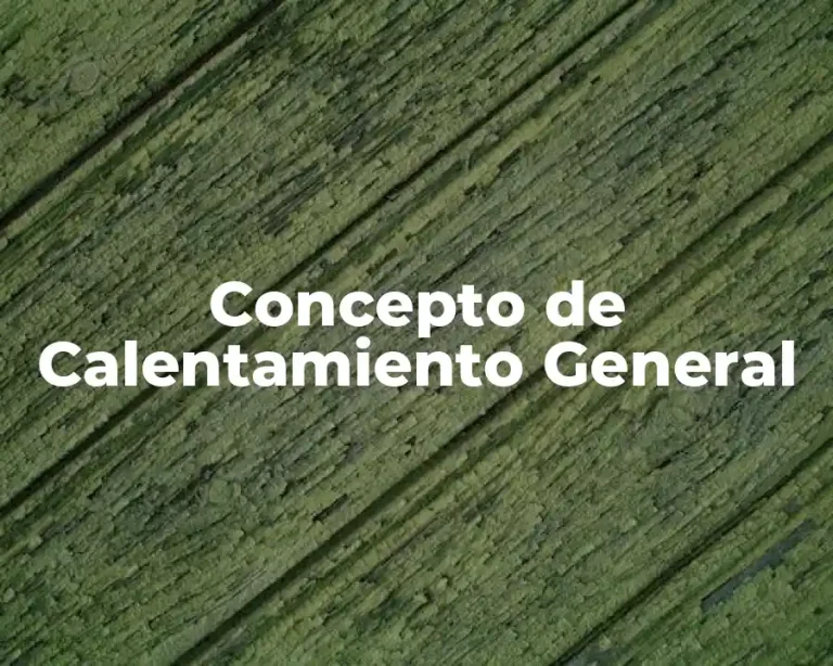 Concepto de Calentamiento General
