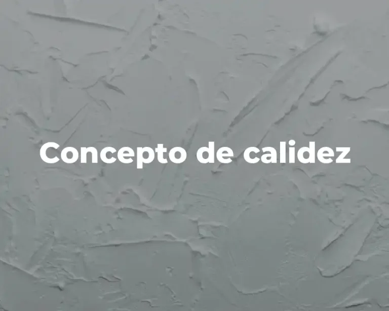 Concepto de calidez