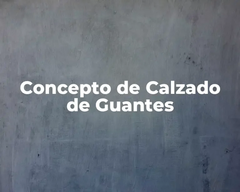 Concepto de Calzado de Guantes