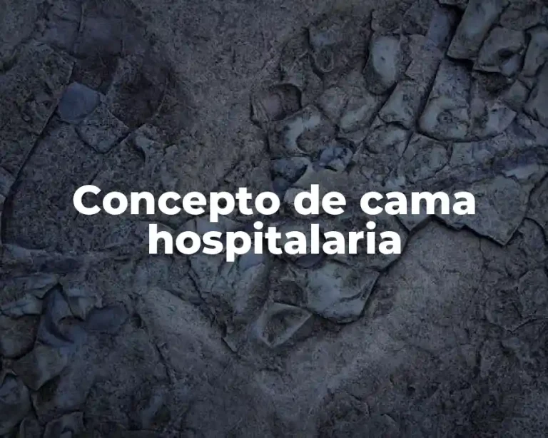 Concepto de cama hospitalaria