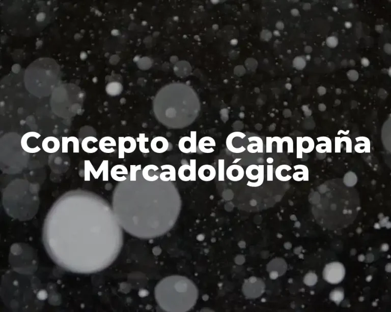Concepto de Campaña Mercadológica