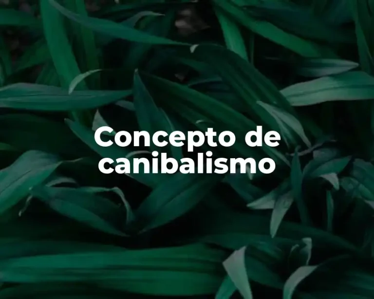 Concepto de canibalismo