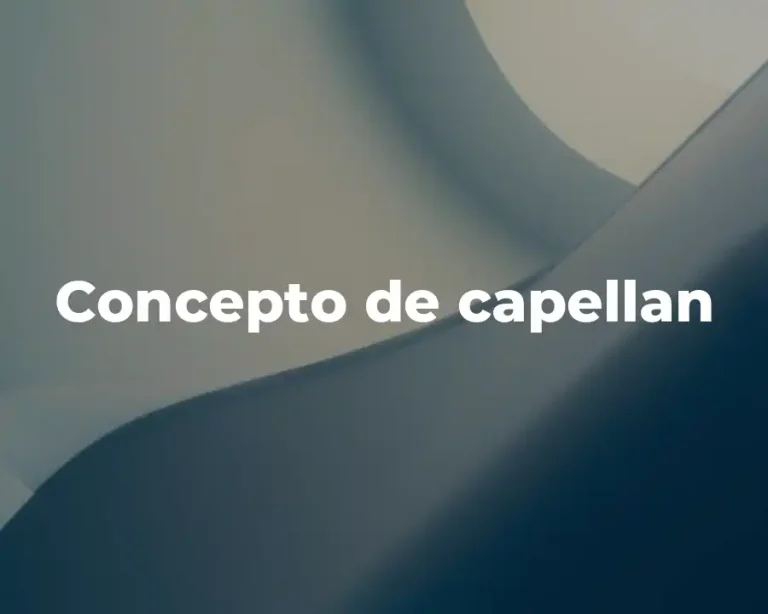 Concepto de capellan