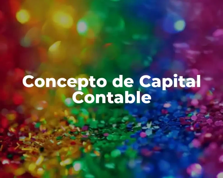 Concepto de Capital Contable