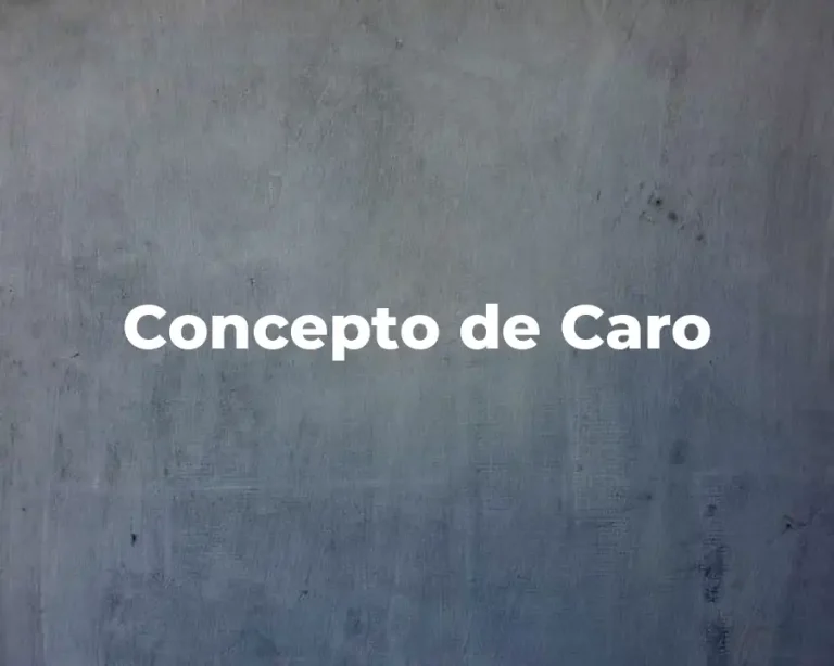 Concepto de Caro