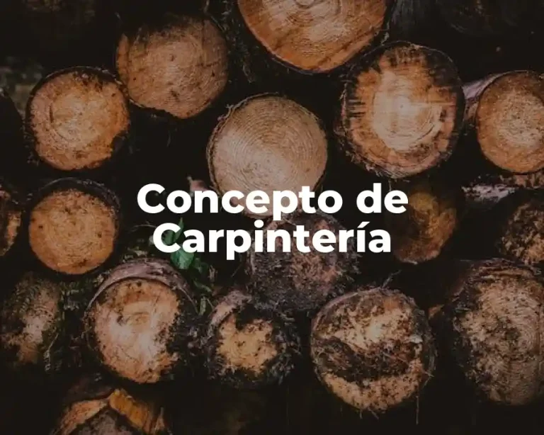 Concepto de Carpintería