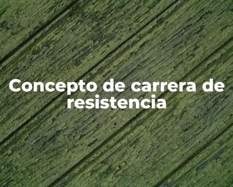 Concepto de carrera de resistencia