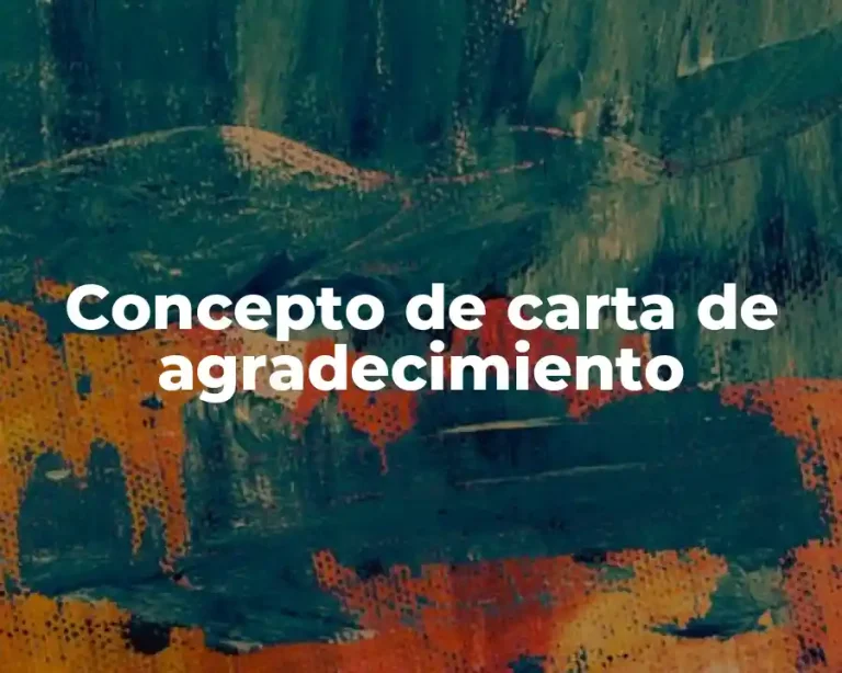 Concepto de carta de agradecimiento