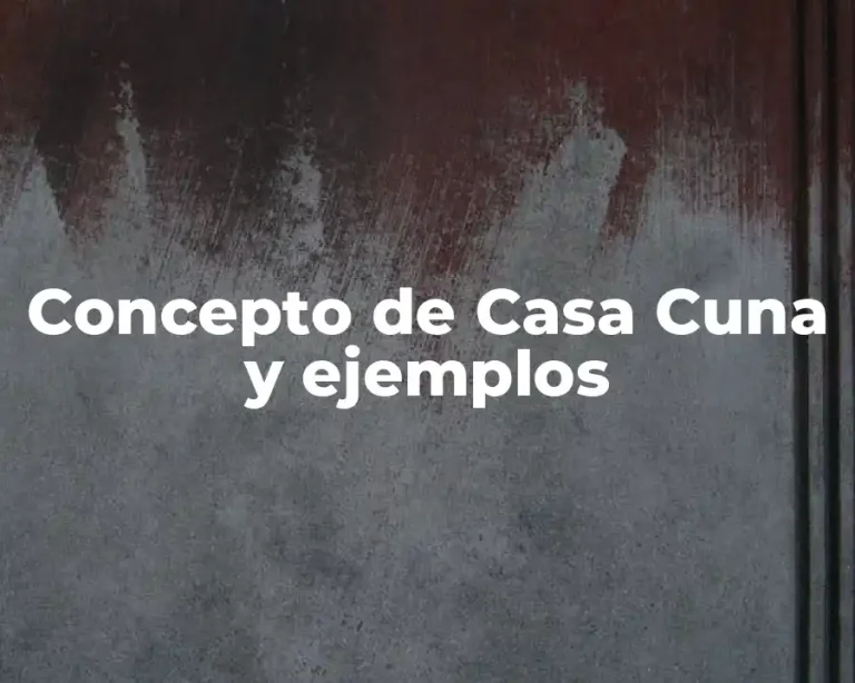 Concepto de Casa Cuna y ejemplos