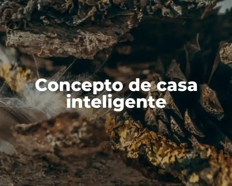 Concepto de casa inteligente